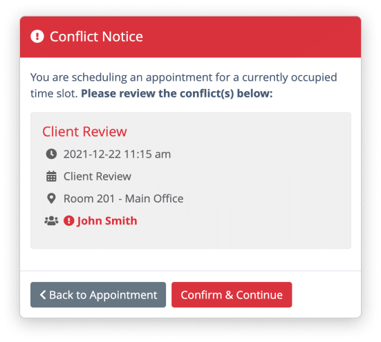 Conflict Notice Sample