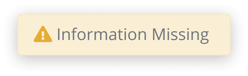 Information Missing (graphic element)