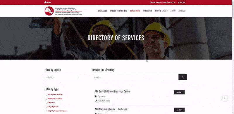 FNETB - directories page