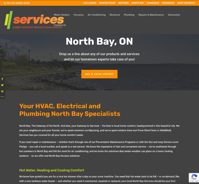 North Bay Hydro Services - Search Engine Optimization North Bay SEO