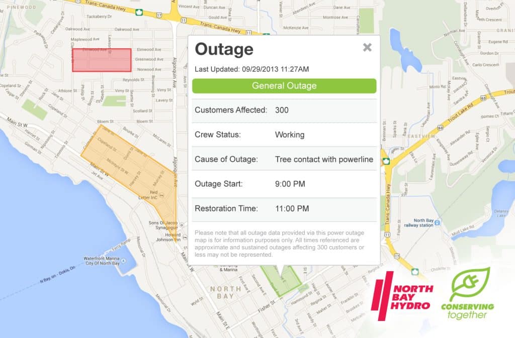 North-Bay-Hydro-Power-Outages-Map