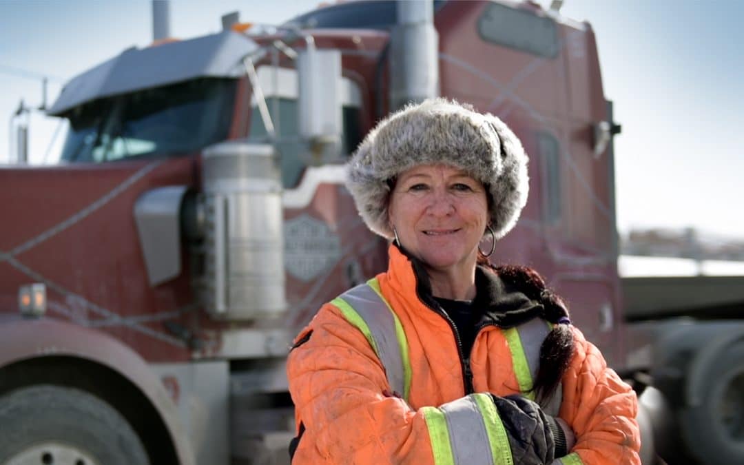 Female Truck Driver Northeastern Ontario