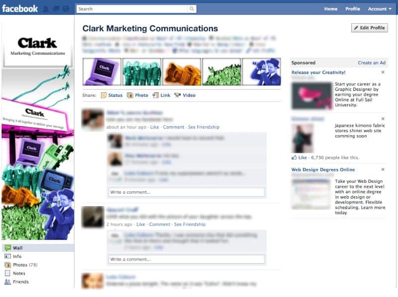 Clark Facebook Page 2010
